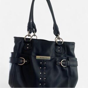 Rosetti Black Studded Tote